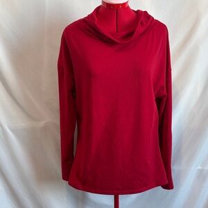 Chic Red Long Sleeve Women's Top